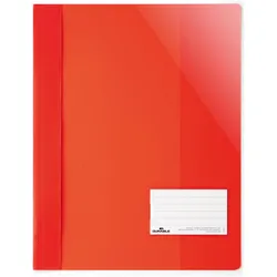 Durable, Mappe, 25 Schnellhefter Kunststoff rot DIN A4 überbreit (A4+, 25x)