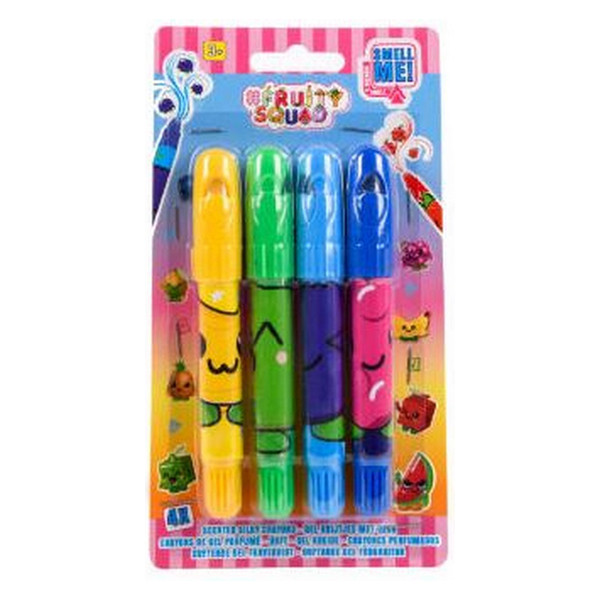 FruitySquad FS60373 - Set van 4 geurige krijtjes