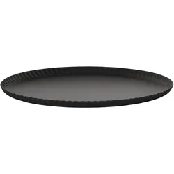 Pleats Serviertablett rund 31 cm, schwarz