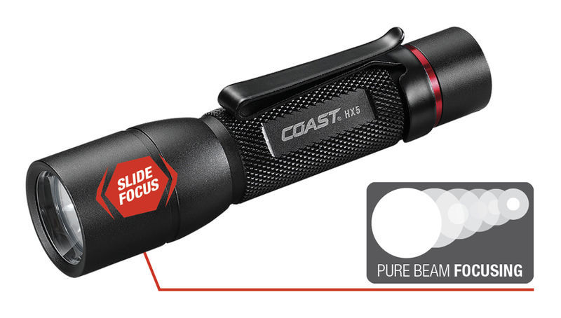 Coast HX5 LED Torch nero