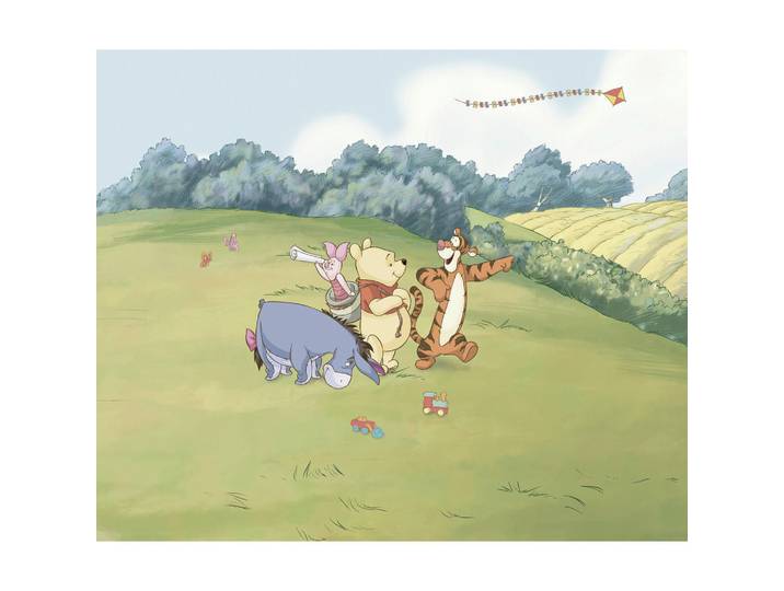 Disney Fototapete Winnie THE Pooh Adventure, Mehrfarbig, Cartoon, 300x250 cm, Tapeten & Wandverkleidungen, Fototapeten