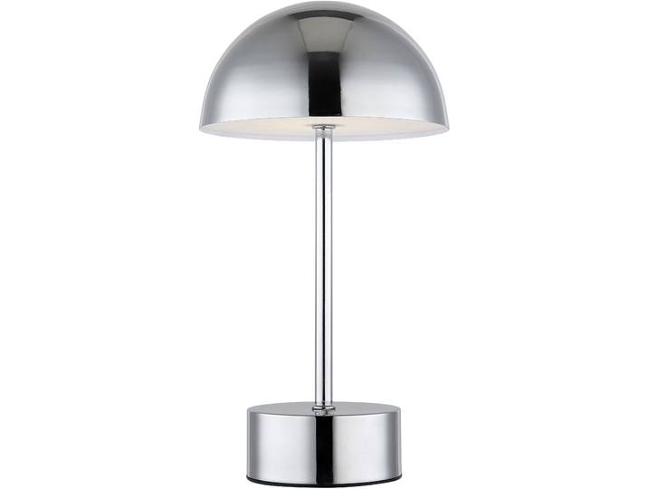 GOODPRODUCT LED Tischleuchte Briia - Akku Tischleuchte mit CCT , silber (chromfarben), 1, Ø 16cm H: 28cm, 1 Stk., Leuchten, Touchdimmer, CCT, USB, Akkulampe, dimmbar, warmweiss - kaltweiss, LED Tischleuchte