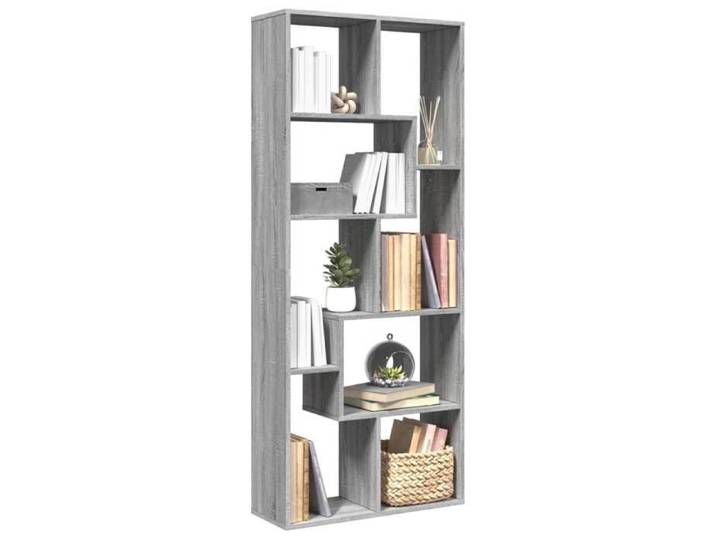 Étagère séparatrice de pièce - VIDAXL - Sonoma gris - 67x25x161 5 cm - 8 compartiments - Charge totale 100 kg