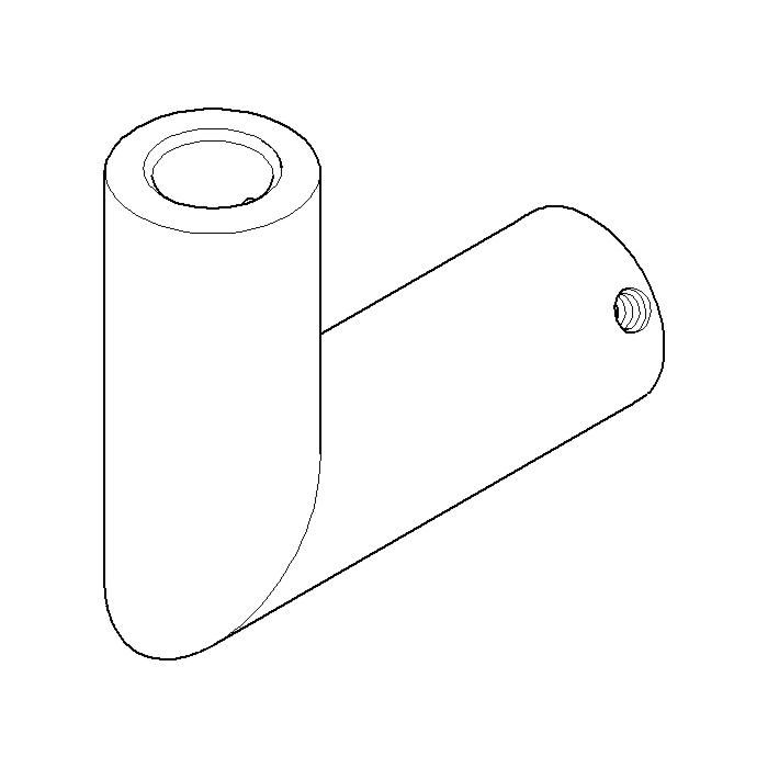 Dornbracht Winkel für Wandanschluß 091103038-06 platin matt