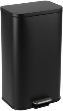 Garvee 8 Gallon Stainless Steel Step Trash Can with Removable Inner Bucket, 30L Rectangular Garbage Bin for Kitchen