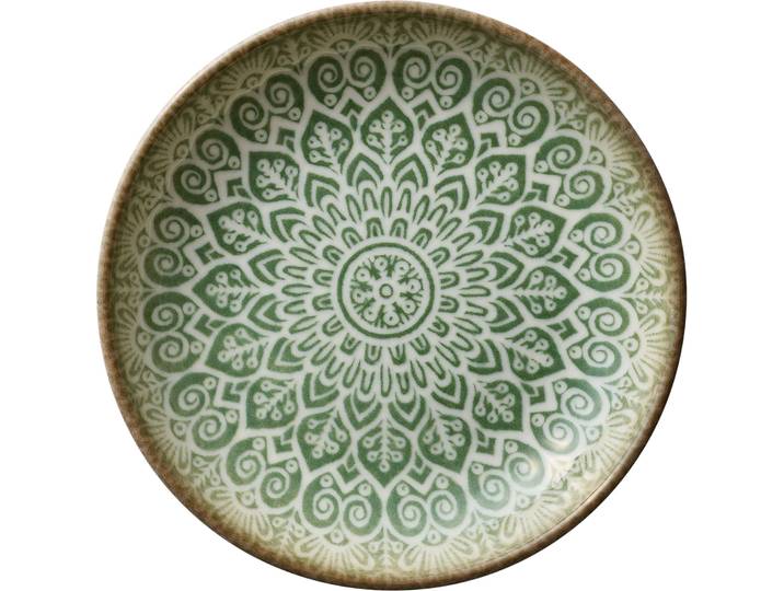 Teller tief Soulmate grün Porzellan D 21 cm