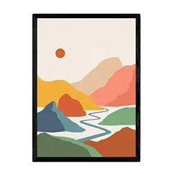 POSTER Rio Und Sol - Berge A3 Schwarzer Rahmen