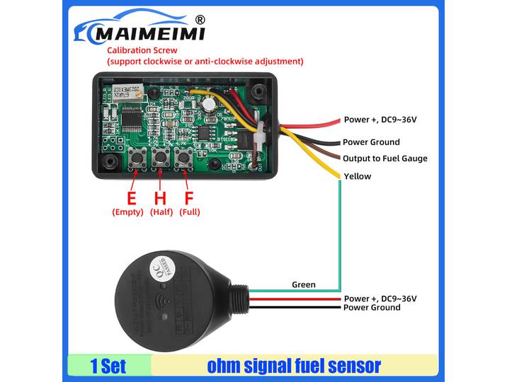 MAIMEIMI – capteur de niveau de carburant ultrasonique sans Contact, système de surveillance, capteur de niveau d'huile, Interface de Signal Ohm, compatible Bluetooth