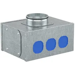 Kermi x-well Luftverteiler 8-fach VMR2, rund NW160, für NW75 und NW90