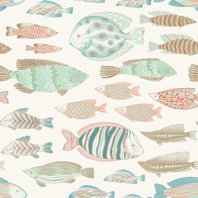 Tempaper Marine Fish Peel and Stick Wallpaper