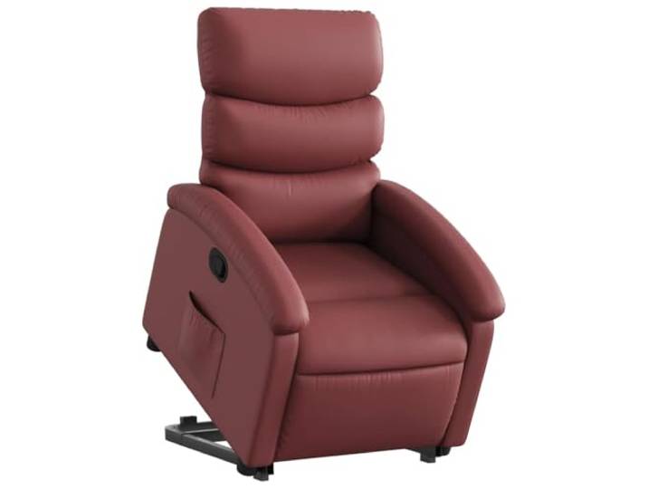 vidaXL Relaxsessel mit Aufstehhilfe Weinrot Kunstleder