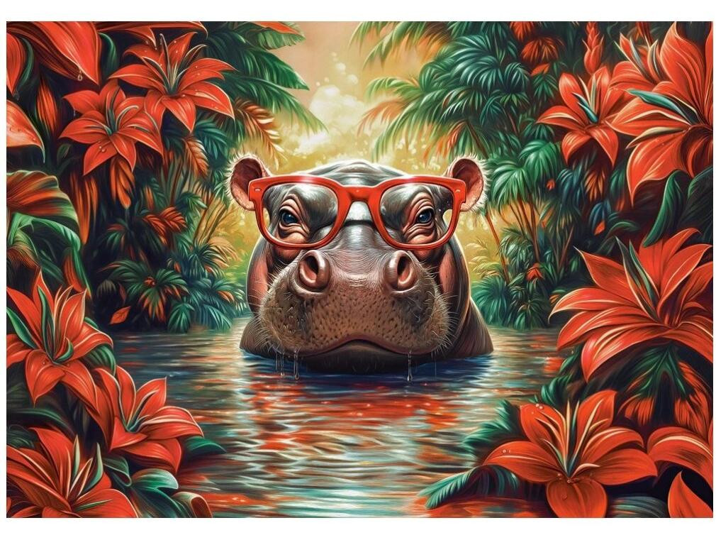 Castorland Puzzel Nijpaarden 500 stukjes