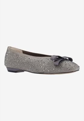 Women's Fentan Slip-On Flat by J. Renee in Grey (Size 6 M)