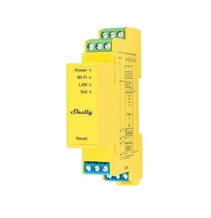 Shelly Pro RGBWW PM LED Lichtcontroller WLAN LAN BT gelb