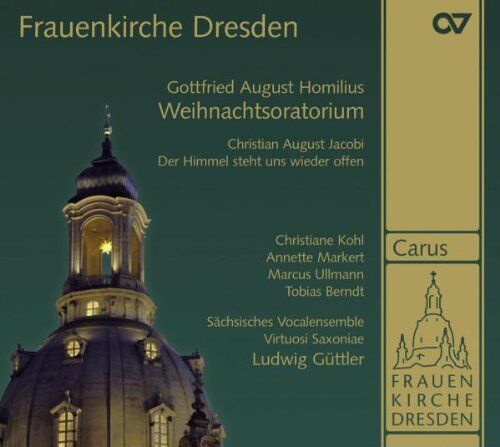 Güttler - Homilius: Weihnachtsoratorium / Jacobi: Der Himmel Steht Uns Wieder offen - Preis vom 16.10.2026 11:41:07 h