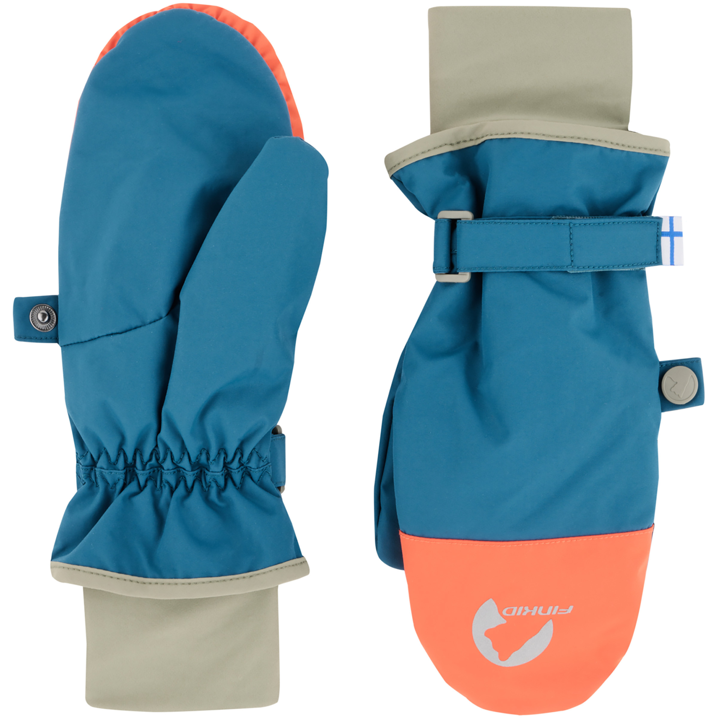 Finkid Kirjava Snow Kinder Skihandschuhe blau Größe L Trekking Wasserdicht