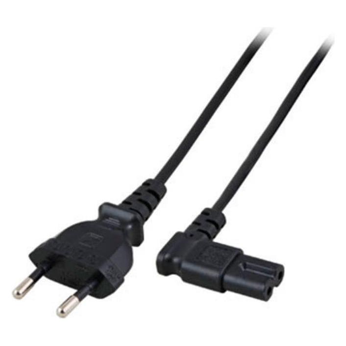 ACT Powercord Euro male - C7 female (angled left/right) black 1 m (1 m) (AK5420)