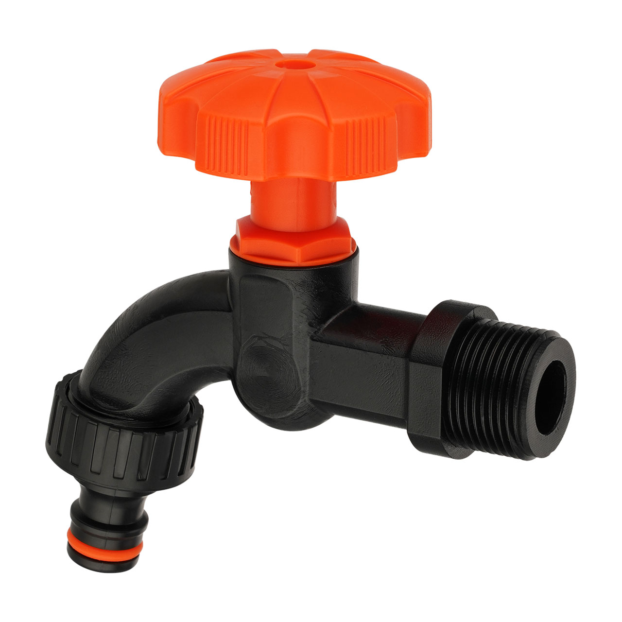 REKUBIK 3/4" Auslaufhahn mit Steckkupplung 1/2" AG IBCTAP07