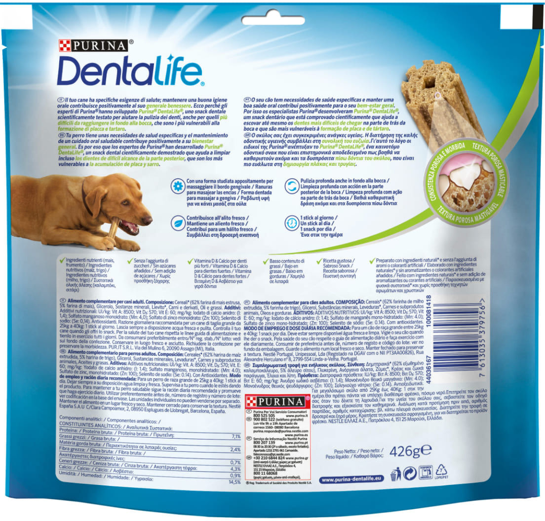 Purina DentaLife Cane Large 12PZ
