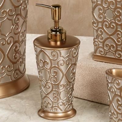 Sparrowhawk International Allure II Lotion Soap Dispenser Silver Gold , Silver Gold