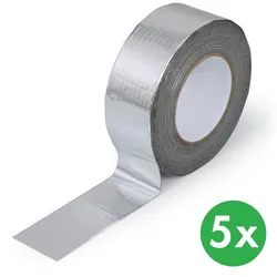 Wasserdichtes Butylband aus Aluminiumfolie 50 mm x 10 m, Verpackung 5 Stk.