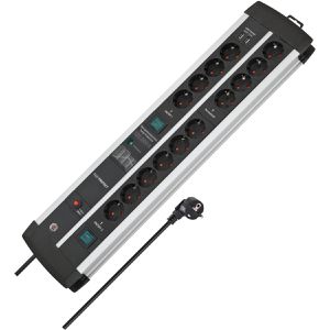 Brennenstuhl Steckdosenleiste Premium-Protect, 3m, 14-fach, 2x USB-A, Überspannungsschutz, Netzfilter