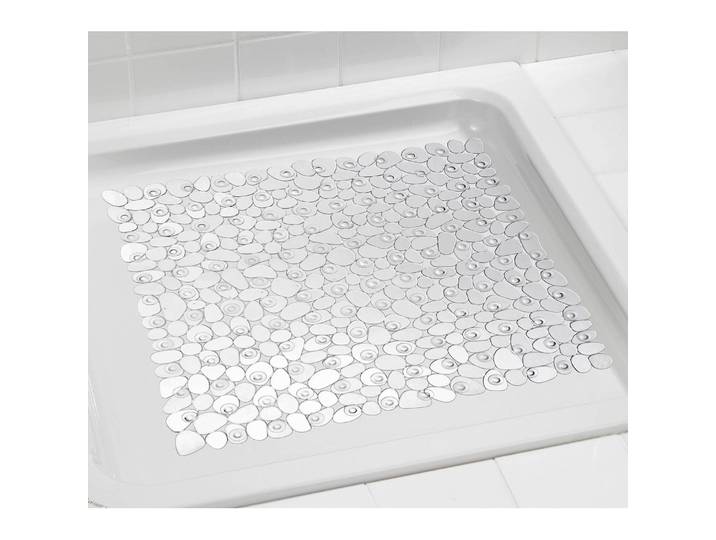 Tapis de douche antidérapant 54 x 54cm Transparent/Translucide