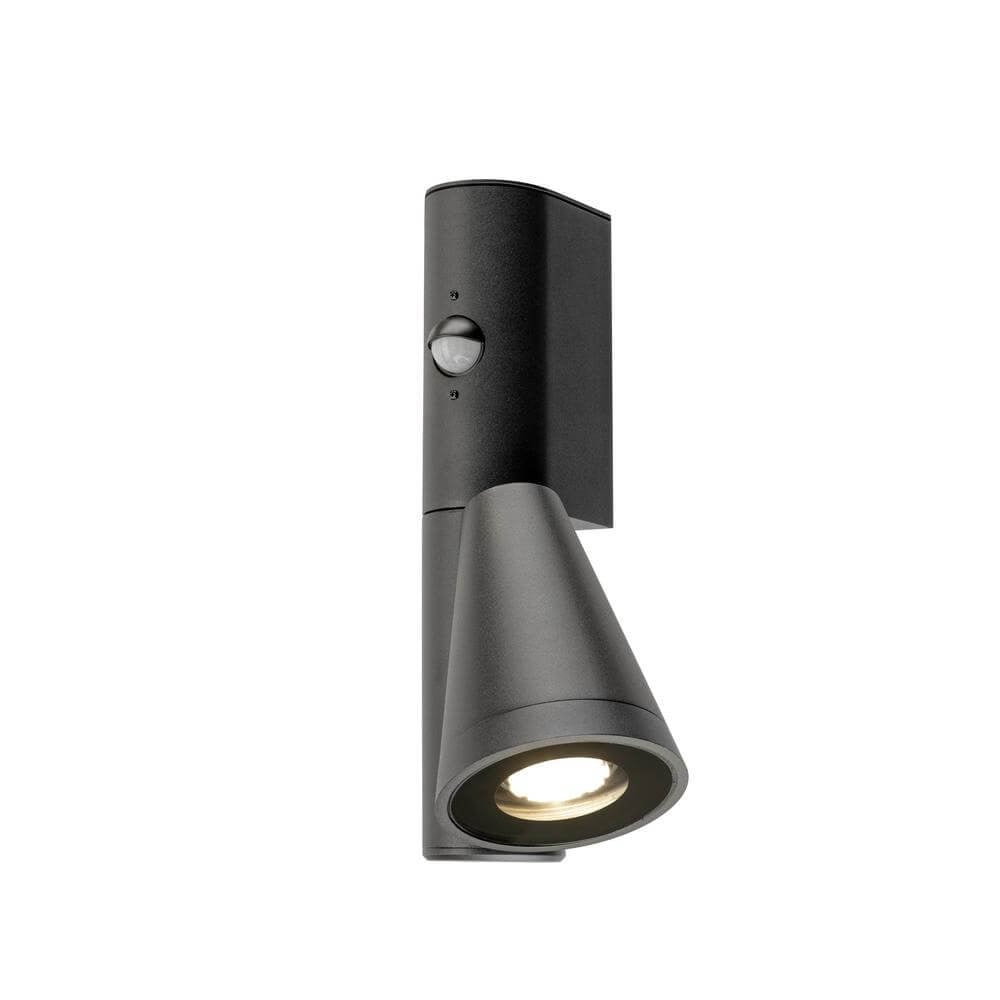 SLV T-Tube WL design wandlamp met bewegingssensor in zwart