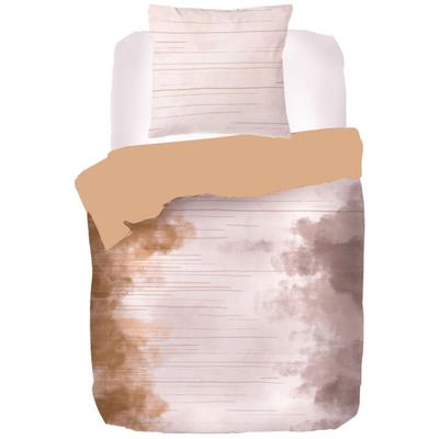 Bettwäsche KAYORI "Kaneda", beige (natur), B/L: 135cm x 200cm, 1 Stk., 1 Stk., Renforcé (Bio-Baumwolle), B/L: 80cm x 80cm, 2 Stk., Renforcé (Bio-Baumwolle), Obermaterial: 100% Baumwolle, Bettwäsche, Bettwäsche, 100% reiner Bio-Baumwolle