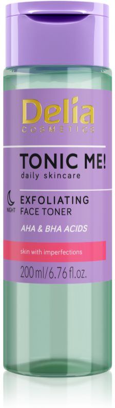 Delia Cosmetics Tonic Me! gentle exfoliating toner night 200 ml