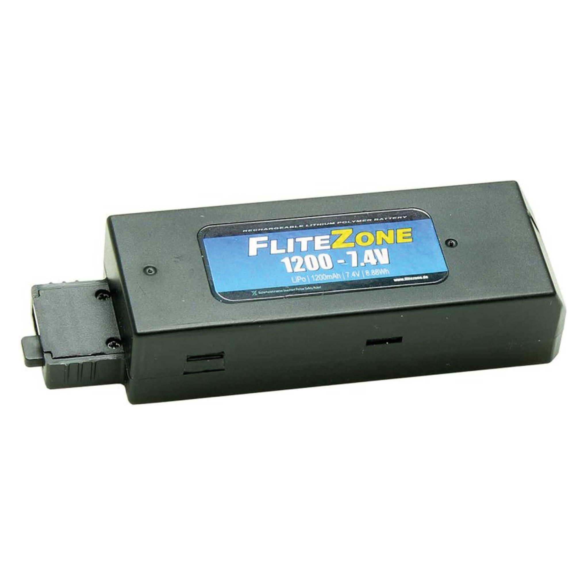 FliteZone RC-Akku LiPo 1200 mAh 7.4 V Hughes MD500 (1200 mAh, 7.40 V) (15971)