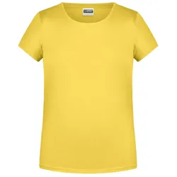 Mädchen Basic T-Shirt "8007G" - S - yellow