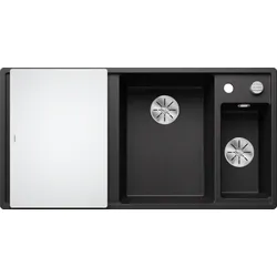 Blanco Spüle 523472 100x51cm, PuraDur anthrazit, rechts, mit Glasschneidbrett