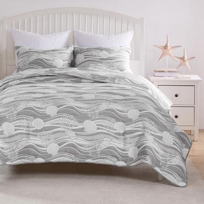 Greenland Home Fashions Greenland Home Coastal Paradise Reversible Matelasse Coverlet Set