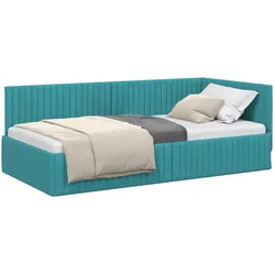 vidaXL, Bett, Samtbettgestell (100 x 200 cm)