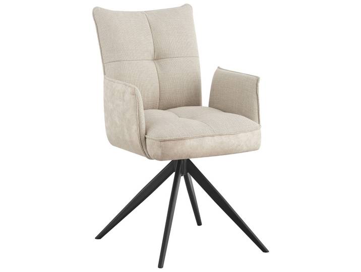 Armlehnstuhl Sitzfläche 360° drehbar Webstoff