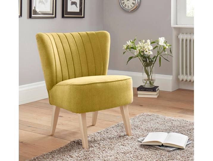 Sessel HOME AFFAIRE Campi , gelb, B:64cm H:81cm T:66cm, Luxus-Microfaser (100% Polyester), Sessel, Sessel, in verschiedenen Farben verfügbar, frei im Raum stellbar