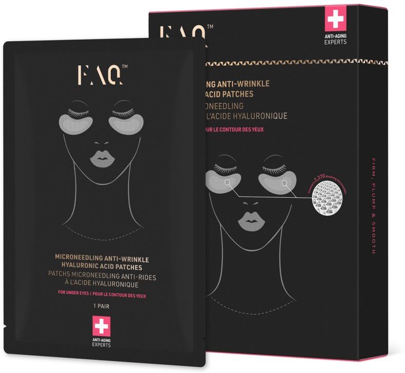 FOREO FAQ™ Microneedling Anti-Wrinkle patchs anti-rides à appliquer sous les yeux à l'acide hyaluronique 3x2 pcs