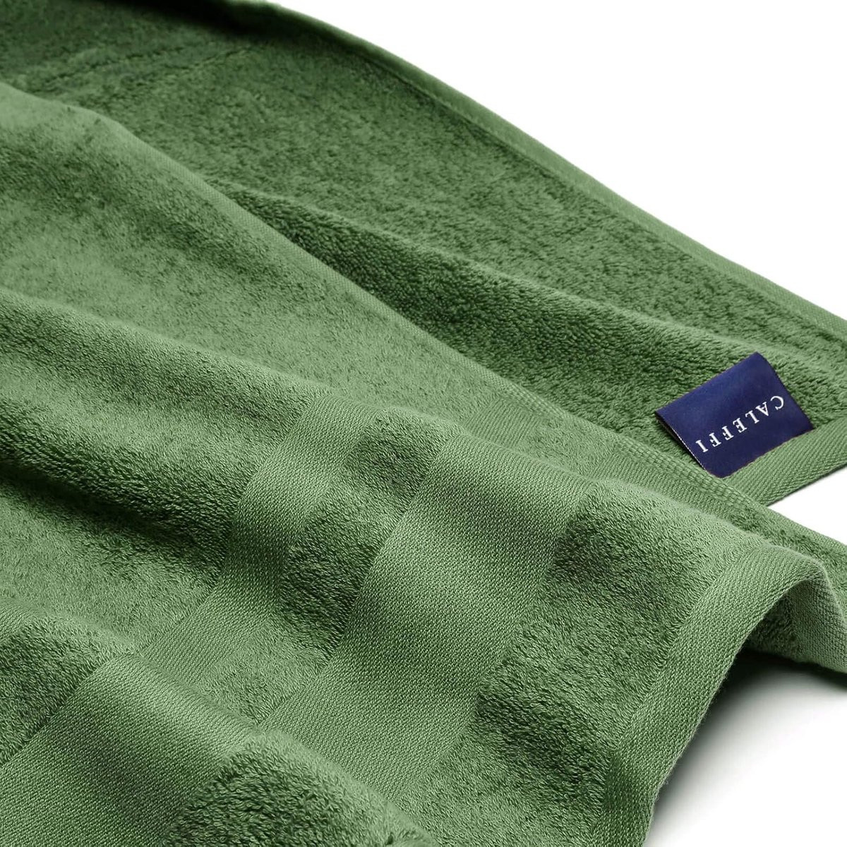 Zachte Katoenen Badhanddoek Litsjerveld Groen