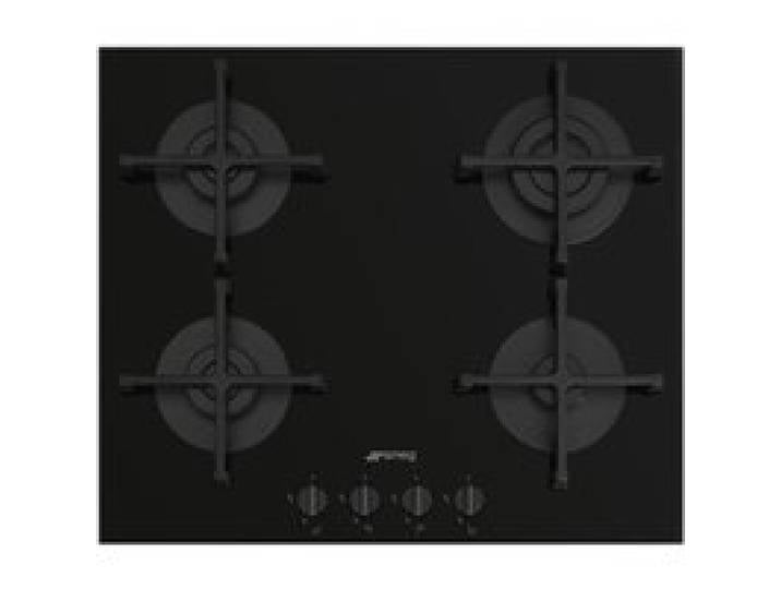 Plaque de cuisson - SMEG - PV264B - 4 foyers - Finition verre - Allumage automatique