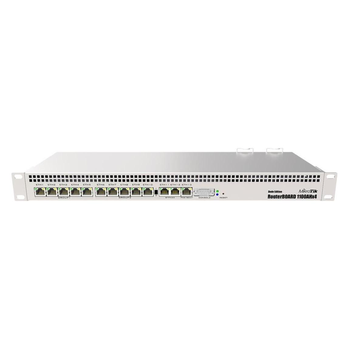 MikroTik RB1100AHx4 L6 1.4GHz 1GB RAM, 128 MB NAND, 13xGig LAN, Rack 48,30cm (19") (MT RB1100AHx4)