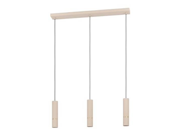 Eglo Suspension luminaire LED Caminia\, lampe à susprendre pour table à manger\, lustre chambre et salle à manger à 3 lampes\, métal beige et doré\, ampoule GU10\, blanc chaud