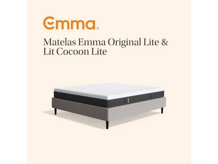 EMMA Matelas Original Lite 140x190 + Lit Emma One Cocoon Lite 140x190