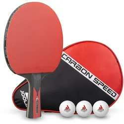 Joola Tischtennis-Schläger "Carbon Speed" inkl. Schlägerhülle und 3 Bälle,,