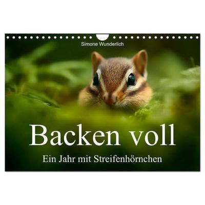 Backen voll - Ein Jahr mit Streifenhörnchen (Wandkalender 2026 DIN A4 quer), CALVENDO Monatskalender