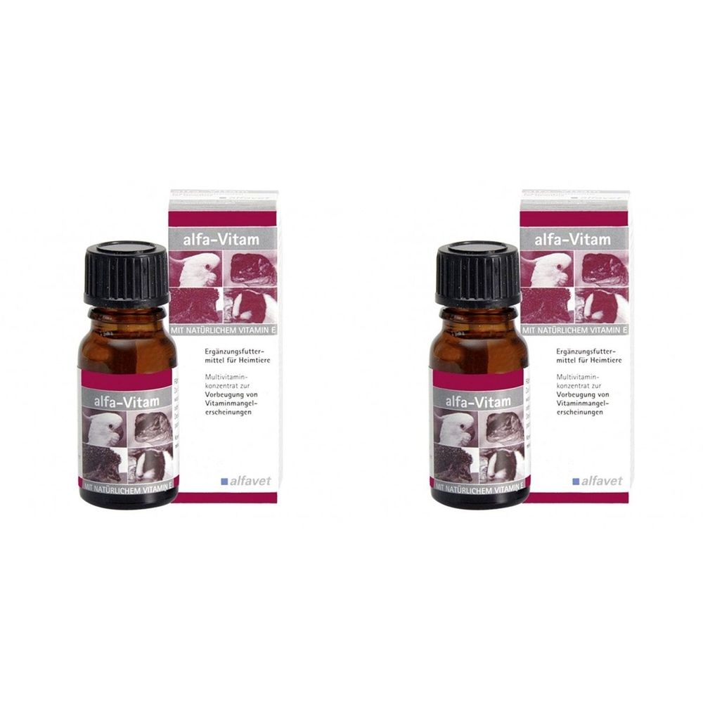 Alfa-Vitam Tropfen f.Heimtiere 2x 2x10 ml