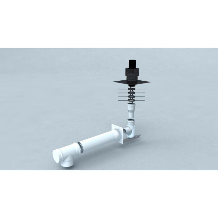 Bertrams Polyline LAS Standardbausatz 3 41STB60-80-3 DN 60/100, LAS DN 60-80 EW, Mündung PE