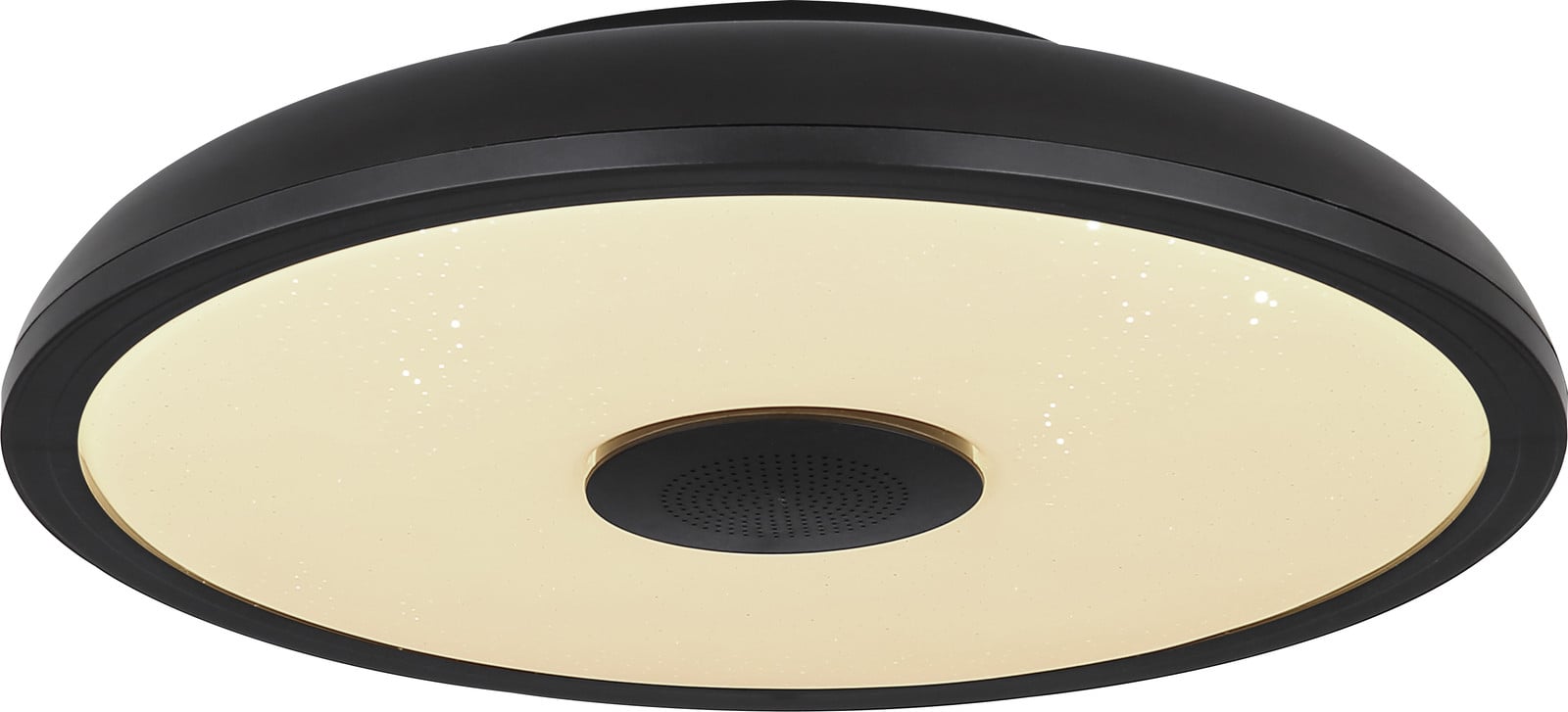 Globo Lighting RGB plafondlamp zwart met Bluetooth en afstandsbediening, dimbaar met nachtlampje en geheugenfunctie