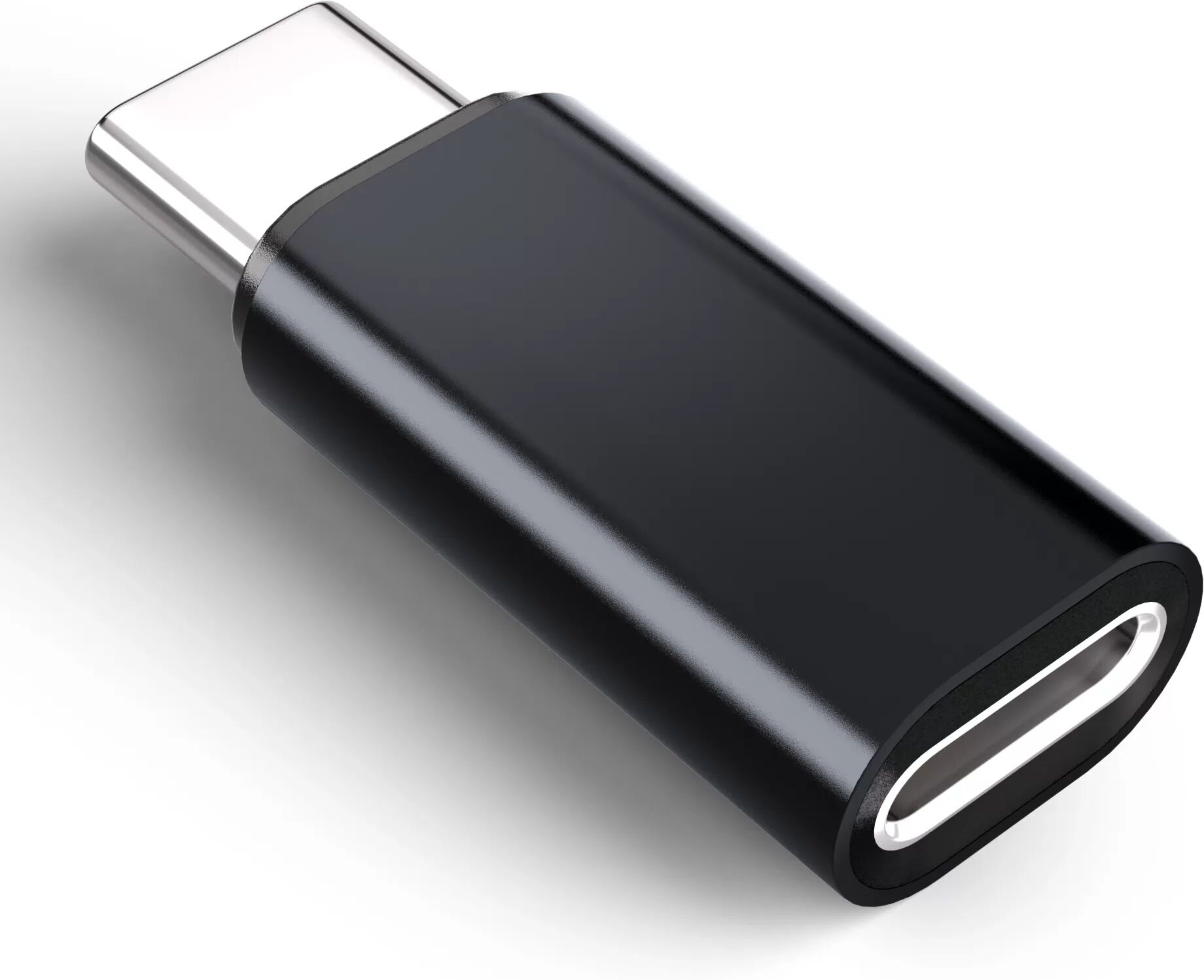 INF Adaptateur Lightning (femelle) vers USB-C (mâle), compatible avec iPhone 15 Le noir