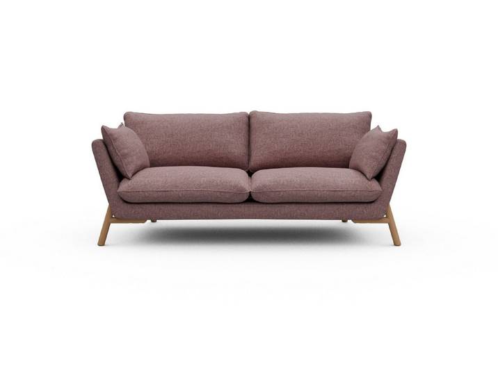 moebelfaktor Sofa Emil 2-Sitzer, schräg gestellte Armlehnen, hoher Rücken